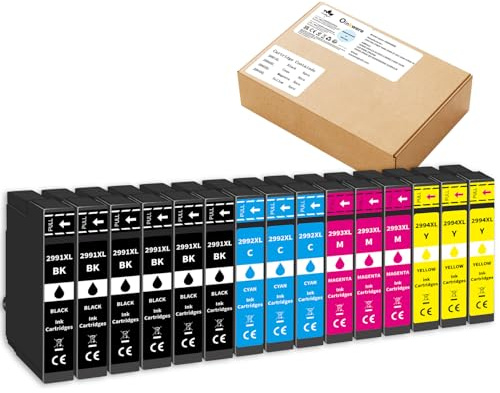 OINKWERE 29XL Druckerpatronen Kompatibel für Epson 29XL Patronen Multipack für Expression Home XP-342 XP-352 XP-235 XP-245 XP-255 XP-332 XP-335 XP-345 XP-432 XP-435 XP-445 XP-442 (15er-Pack)