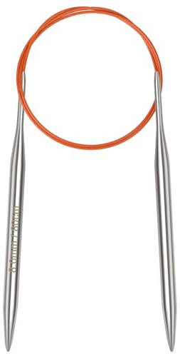 Aeelike 8mm Circular Knitting Needles 80cm, 8mm Stainless Steel Round Knitting Needles for Beginners, 32 inch Long Metal Fixed Circular Needles for Knitting Socks, Hats, Sweaters, Scarves, Blankets