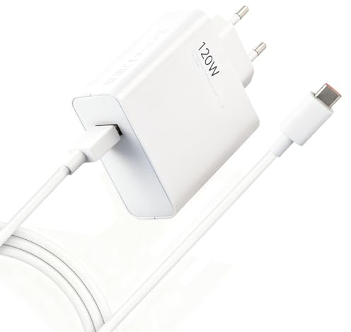 120W laddare för Xiaomi snabbladdning, typ-C snabbladdning mobilladdare för XiaoMi 12s, 12t, 13t, 12, 13, 14, Redmi Note K70, K60, K50, 12, 11Pro Plus, Black Shark 3, 4, 5, och 1 M USB-kabel