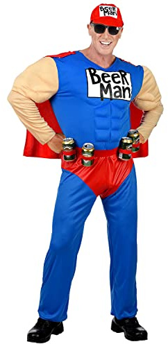 W WIDMANN MILANO Party Fashion - Kostüm Super Biermann, Comic Superheld, Beerman, Faschingskostüme