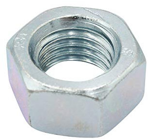 D2D | VPE: 10 Stück - Sechskantmuttern - Größe: M20 - DIN 934 / ISO 4032 - galvanisch verzinkt Güteklasse 8 | Sechskant-Mutter