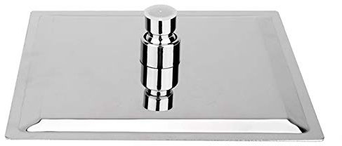 Soffione Doccia A Pioggia Quadrato, Docce Fisso in Acciaio Inox con Getti in Silicone Anticalcare Spruzzino Diffusore Fisso Girevole Ultrasottile ad Alta Pressione Cascata Copertura Completa Del Corpo