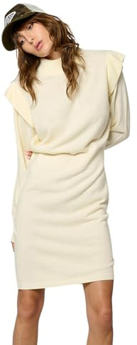 Kaporal Femme Robe pour Coupe, Manches Longues, Col Cheminée, Modèle Moji, Couleur Mastic, Taille M, Mastic, M EU