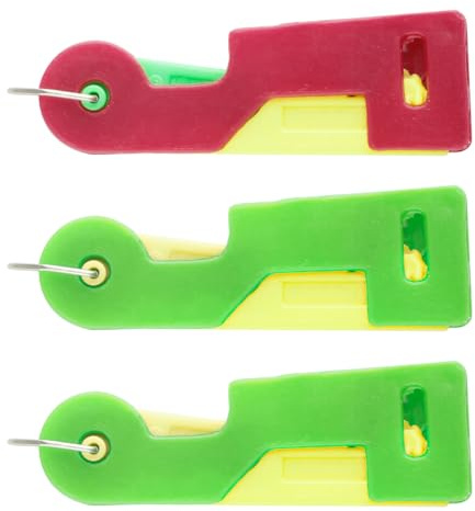 Thyonta Automatic Needle Threader Simple Elderly Threading Aid for Hand Sewing and Sewing Machine Coloured Handles DIY Crafts
