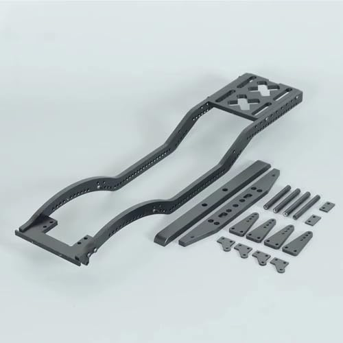 Parts For Axial For SCX10 For Leaf D90 TF2 B5 1/10 Metal For Chassis Set With Rails Shock Towers For Spring Mounts Upgrade RC Crawlers