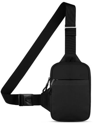 bergxperten Sacoche | NOMALERO Sac à bandoulière imperméable pour homme et femme, sac de poitrine avec double poche pratique