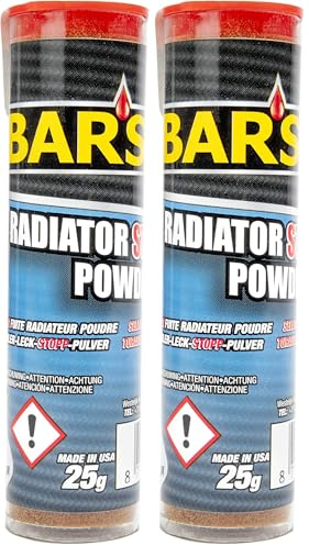 Bars Sellador Radiador Polvo (Paquete de 2)