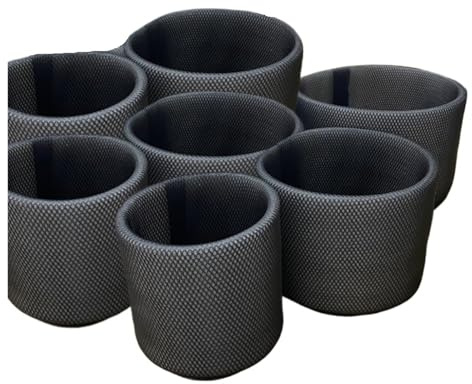 Klangskålar väska svart lager för att bära sångskålar, bärfodral, vadderad väska för kristall sjungande skål, för musik (15 cm)