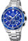 Festina Herren Chronograph Quarz Uhr mit Edelstahl Armband F20361/2, Silber