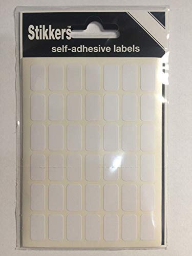 White Sticky Labels Self Adhesive Labels 9mm x 16mm - 294 Stickers