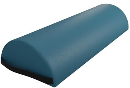ZEN - Mezzo cilindro grande per lettini terapeutici & massaggio 60x23x11cm - Rotolo per piedi & ginocchia - Rullo semicircolare per posizionamento su schiena & lato - Accessori massaggi (teal)
