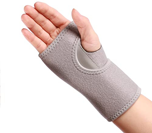 Support de Poignet Attelle Poignet pour Canal Carpien Protège Poignet Bandage Poignet Compression Réglable Orthese Poignet pour Arthrite, Fracture, Tendinite, Des Sports 1 pièces (main droite, gris)