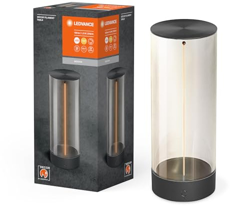 LEDVANCE Auffällige Leuchten mit magnetischem Floating Filament Design, Dimmfunktion über Touch-Technologie, 2700K, 1,2W, 100 Lumen, Lebensdauer: bis zu 15.000 h, IP20, Single-pack