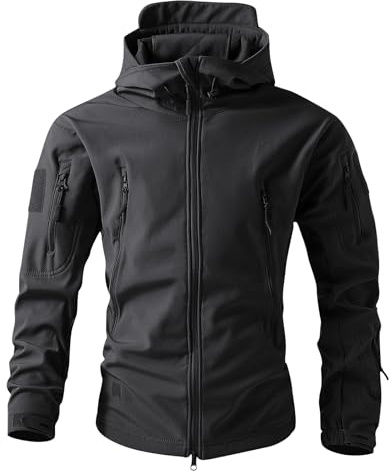 Veste Homme Hiver Blouson Homme Polaire Chaude Bombers Travail Coat Moto Automne Vetement Imperméable 2#Noir L