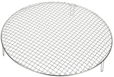 QUARKZMAN Rejilla Redonda De Cocina De 15 Pulgadas Rejillas para Enlatar De Acero Inoxidable con Patas Parrilla De Malla para Barbacoa Hornear Enfriar Cocinar Al Vapor Utensilios De Cocina