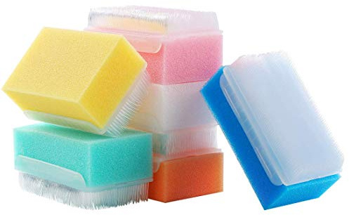 12PCS Sterile Bath Sponge & Sensory Brush, MELONSUN Baby Bath Scrubber.