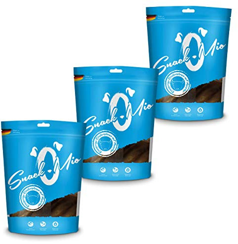 SnackOMio knusprige Rinderohren mit Muschel 3x7 Stück, 1er Pack (1 x 2.05 kilograms)