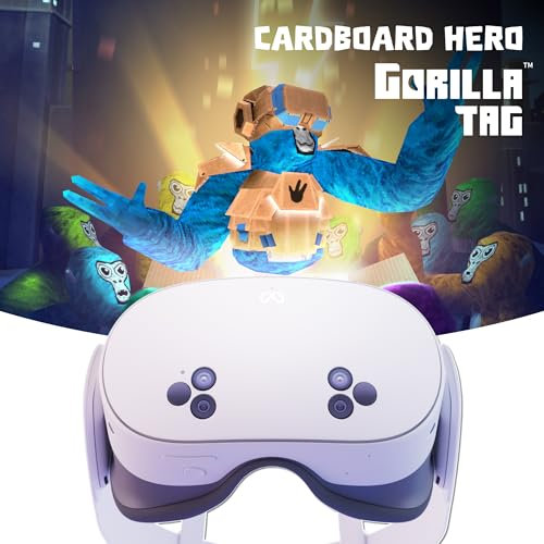 Meta Quest 3S 128 GB – Gorilla Tag Cardboard Hero Bundle – Exklusiv bei Amazon - Inklusive 3-monatigem Meta Horizon+ Probeabo