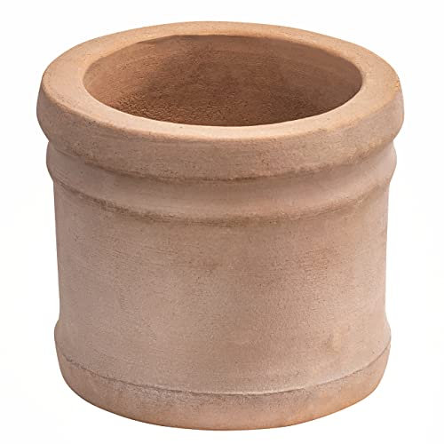 Dehner Pflanztopf Brescia, Ø 17 cm, Höhe 16 cm, Terrakotta, Hellbraun