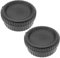 ECSiNG 2 Sets Front Body Cap Rear Lens Cap Replacement Compatible with Nikon D7500 D7200 D7100 D7000 D5600 D5300 D5200 D5100 Camera Accessories Black