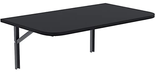 AKKE Wandklapptisch mit abgerundete Ecken für Küche Zimmer Wohnzimmer Kinderzimmer 60 cm x 40 cm, Wandtisch klappbar, Klappbarer Wandtisch Küchentisch Kindertisch, Klapptisch Klappschreibtisch Küche