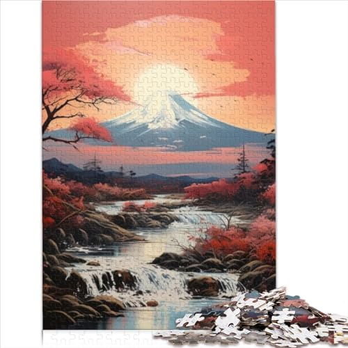 Jigsaw Puzzles for Adults, Japan mt fuji, 1000 Piece Cardboard Puzzles, Puzzle Size for Teens (26x38cm)