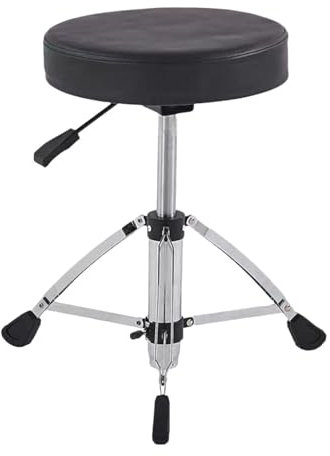 Schlagzeugthron, Schlagzeughocker, robuster Motorradstil mit rutschfesten Füßen, gepolsterter, höhenverstellbarer Schlagzeugsitz,