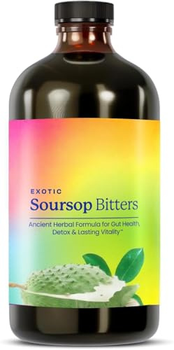 Soursop Bitters Vätska för matsmältningshälsa-Tarm Detox & Rengöring-Antioxidant &, Immunstöd