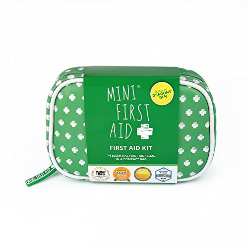 Mini First Aid Family First Aid Kit, 74 Pieces | 74-piece first aid kit for home, car & travel • Compact case • Includes plasters, dressings, wipes & burn gel