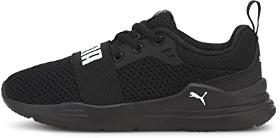 PUMA Wired Run Ps, Zapatillas Unisex niños, Puma Black Puma White, 35 EU