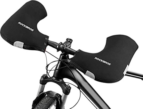 Lixada 1 Paar Fahrradlenker Handwärmer 6mm Neopren Verdickt Winddicht Wasserdicht Winter Fahrradhandschuhe Leicht zu tragen für Mountainbike, E-Bike, Motorrad, Fahrrad, 31 x 27 cm