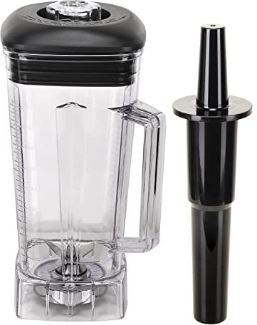 Yasirona 2L Blender Container for Vitamix. 64oz Transparent BPA FREE. 2 Litres Replacement jug for Vitamix blenders. Comes with Blade, lid and tamper.