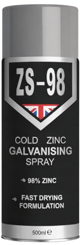 ZS-98 Cold Zinc Bright Galvanising Aerosol Spray Paint 500ml