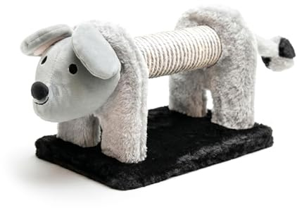 Griffoir en sisal et Peluche pour Chatons en Forme de Mickey Mouse, matériau Durable pour Le Plaisir de Votre Chat, Mesure 56 x 18 x 18 cm