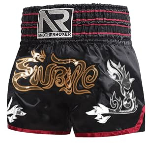 Freebily Pantalones Cortos De Muay Thai para Niños Pantalones Cortos De Boxeo Metálicos Pantalon para Kickboxing MMA Artes Marciales
