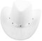 WRITWAA Cowboy-Hut Partyhut Sommerhut Westliche Wollmütze Halloween-kostümhut Party-Cowgirl-Hut Western-Fedora-Hut Breiter Sonnenhut Cowgirl-hüte Westernhut Aus Filz Uv-hüte Weiß Vlies