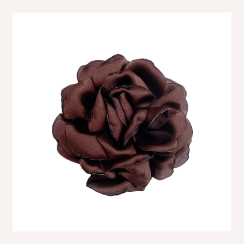 95 Mm Broches De Fleur De Pivoine Broches En Mousseline De Soie Broche De Fleur De Rose Pour La Fête De Mariage Pour Les Femmes Épinglettes Robe Costume Accessoires Bijoux Cadeaux