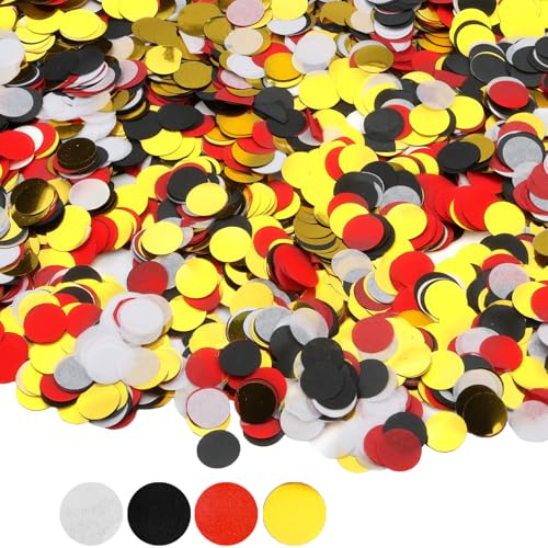jwtyu Konfetti Bunt 6000 Stück Mehrfarbig Runde Geburtstag Confetti 50g Für Weihnachten Hochzeit Valentinstag Taufe Party Luftballons Geschenkbox Streudeko
