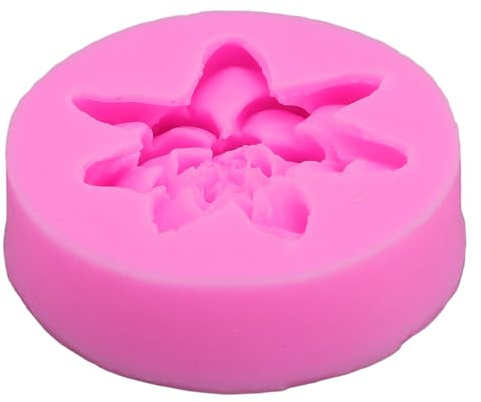 Tomantery Blossom Moldeo de Silicona Herramienta para Hornear Antiadherente Segura para Velas Jaleas Caramelos para Silicona de Grado Alimenticio, Resistente Al Calor -40 a 220 Grados Celsius