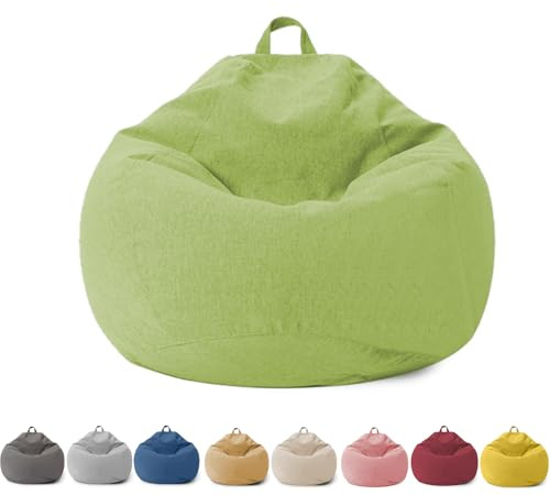 Sacco Seduto per Bambini e Adulti, Coprimaterasso Sacco Seduto Senza Riempimento, con Cerniera, per Adulti e Bambini, 100 x 120 cm Poltrona Sacco per Camera da Letto, Ufficio, Soggiorno, Terrazza