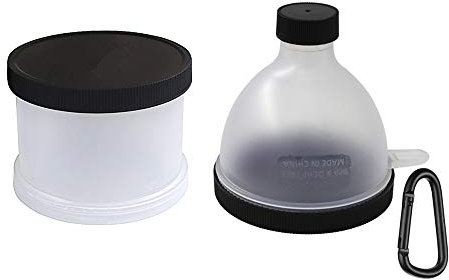 REOOHOUSE Lot de 2 entonnoirs de stockage de comprimés de poudre portable BCAA pour capsules de créatine