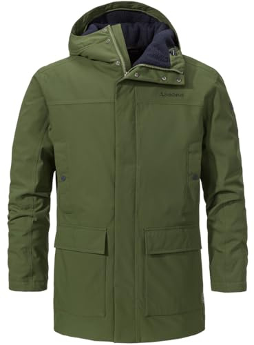 Schöffel Ins. Rotterdam M Parka, Cappotto Uomo, Loden Verde, 38