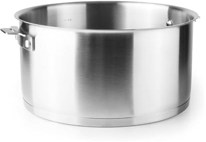 Lacor 56624 Combi kastrullkropp, 18/10 rostfritt stål, aluminium, 5,5 liter, termodifusionsbotten, smörgås, stapelbar, induktionssäker, diskmaskinssäker, ugnssäker, Ø24 cm