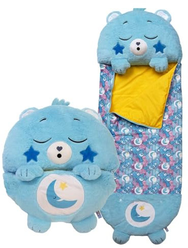 Happy Nappers Care Bears - Bedtime Bear (Medium) - Plush, Cuddly Sleeping Bag for Children - Soft & Huggable Material - A Wonderful Gift Idea for Girls & Boys