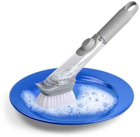 Cepillo para Fregadero y Cocina Con Dispensador de Detergente - Limpieza Hogar, Lavar Platos, Fregar - Palma, Lavaplatos, Cleaning Brush