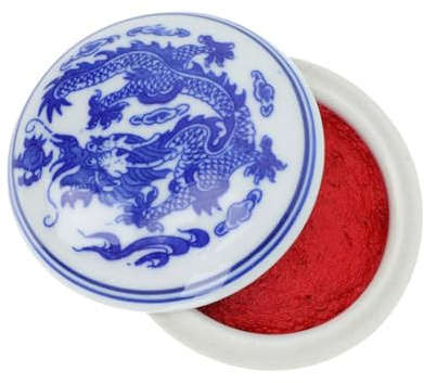 Sello Rojo De Tinta Dibujar Tampón De Tinta Suministros De Pintura Tampón De Tinta De Estilo Chino Tampón De Tinta De Pintura Tampón De Tinta Chino Cerámica