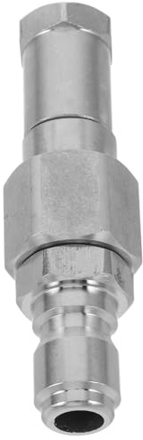 DIYEAH Raccordo Rapido in Acciaio Inox per Tubo da Giardino M10X1 a 3/8 Pollice Adattatore a Innesto Rapido Anti-Perdita per Idropulitrice ad Alta Pressione Connettore Femmina per