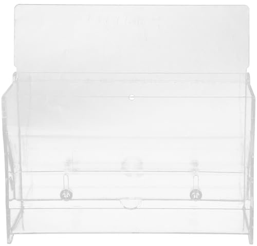 ARTIBETTER Mangeoire Automatique Bol de Nourriture pour Poulets Rutin en Acrylique Distribution Facile et Alimentation Pratique pour Oiseaux pour Cages