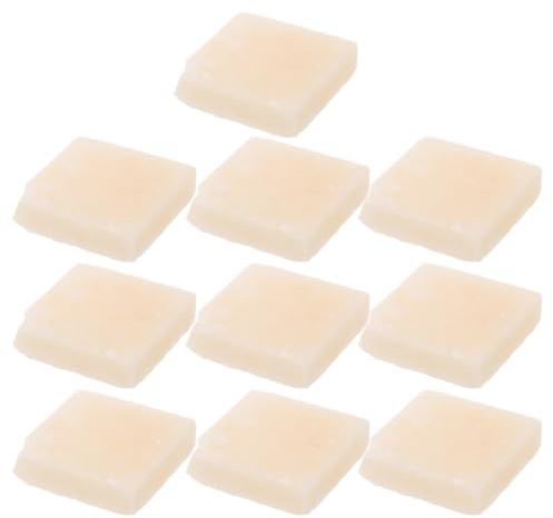 VILLCASE 10pcs Outdoor Fire Starter Cubes Outdoor Kindling Block Wax Reusable Instant Ignition White for Firewood Fireplace