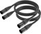 Yinker 2 piezas cable XLR Male-Male 1,5 m cable micrófono XLR 3 polos macho-macho 2 piezas para equipos de audio y sonido 1,5 m